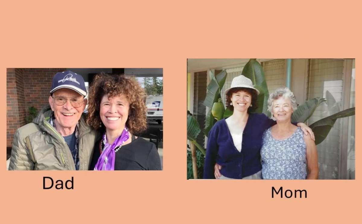 Photos of Dr Bella with her Mom and Dad